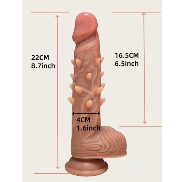 【B11】Realistic Textured Dildo 8.7
