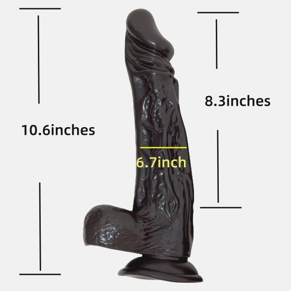 【A30】Silicone Manual Dildo 10.6