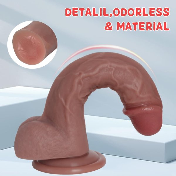 【A27】Silicone Manual Dildo 8.3