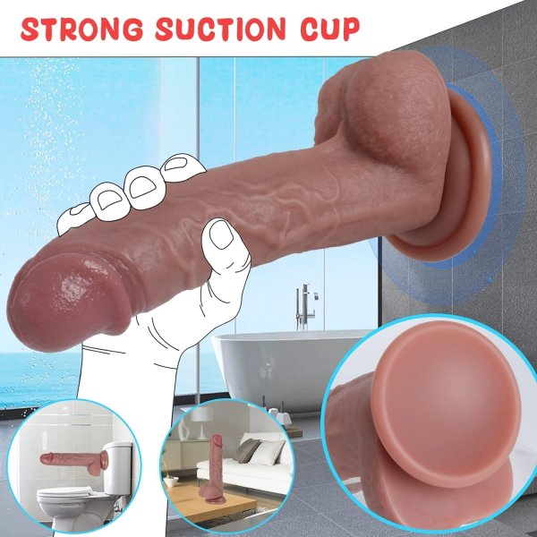 【A27】Silicone Manual Dildo 8.3