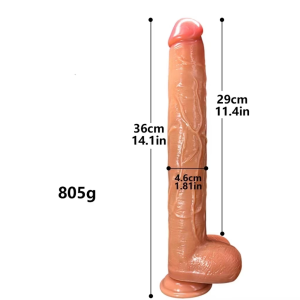 【M36】Silicone Manual Dildo 14.1
