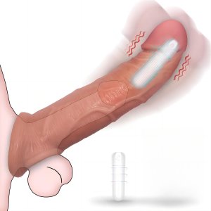 【A21】Vibrating Penis Sleeve 8.3
