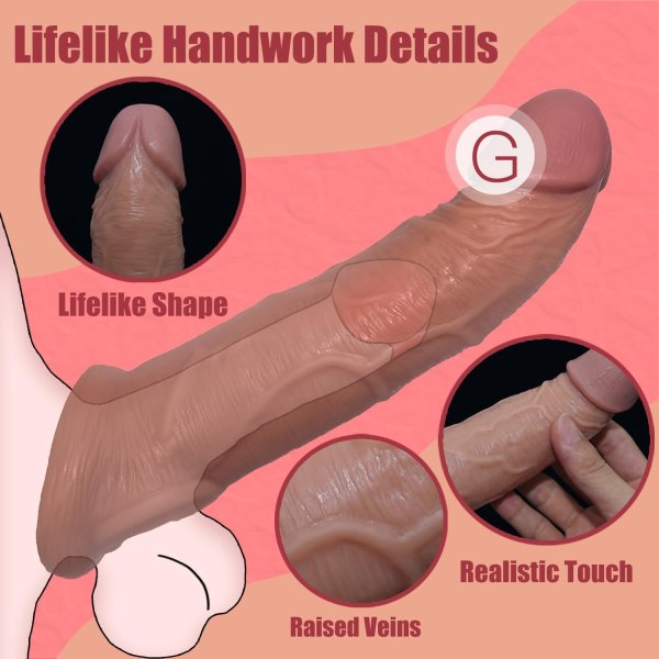 【A21】Vibrating Penis Sleeve 8.3