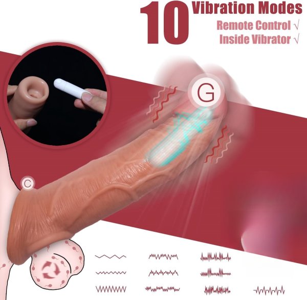 【A21】Vibrating Penis Sleeve 8.3