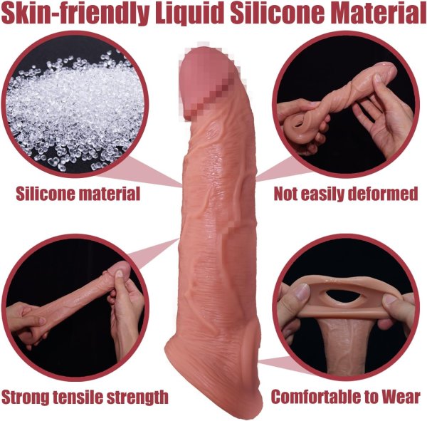【A21】Vibrating Penis Sleeve 8.3