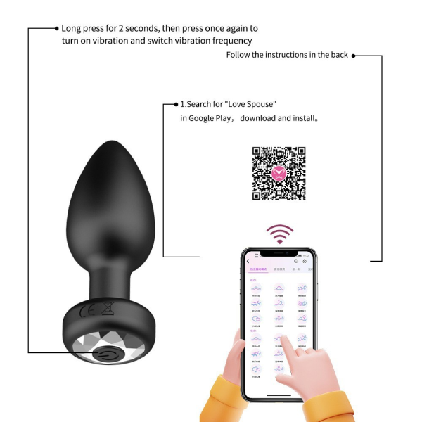 【M13】Vibrating Butt Plug